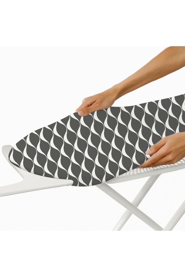 DELTA GREY 54X140 (M SİZE) ÜTÜ MASASI KILIFI BEZİ ÖRTÜSÜ IRONING BOARD COVER