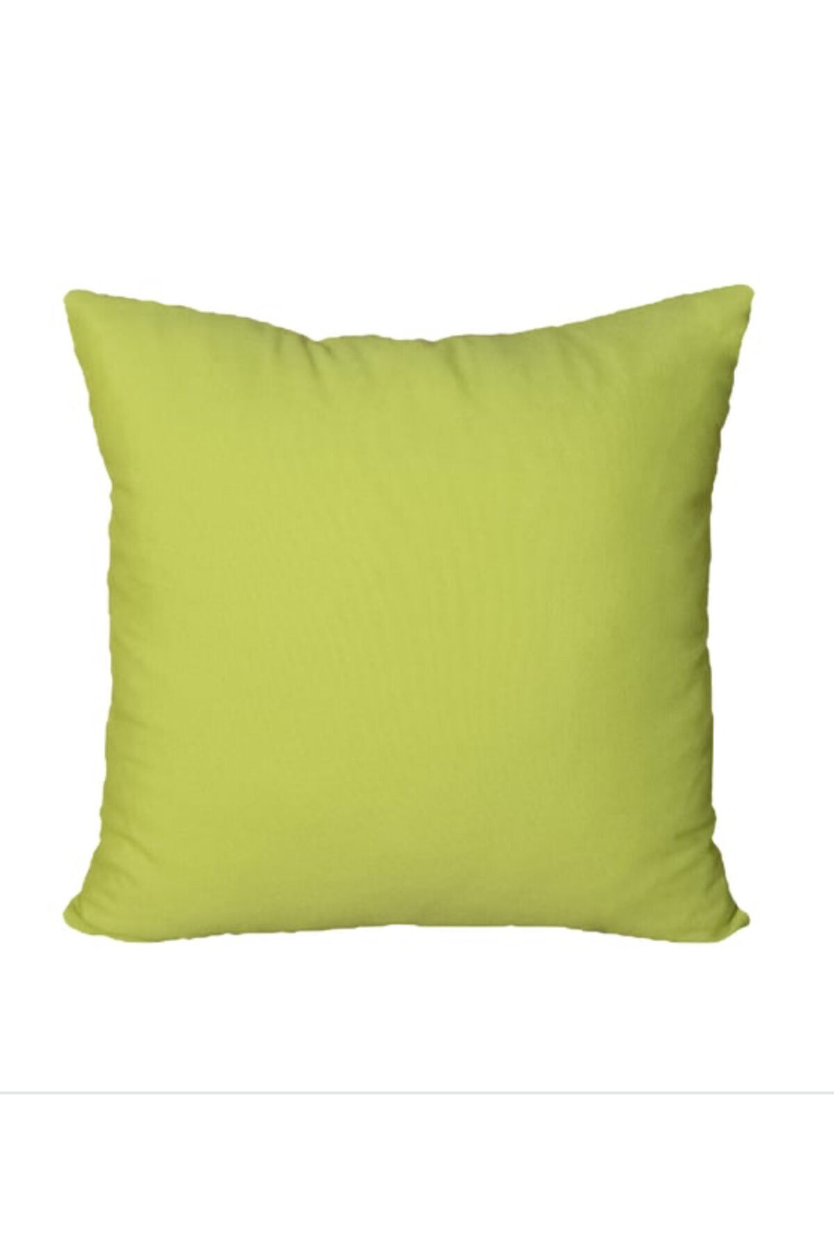 Duck Keten 43X43 Kırlent Kılıfı 2'Li FISTIK YEŞİLİ RENGİ Fermuarlı EVTEX