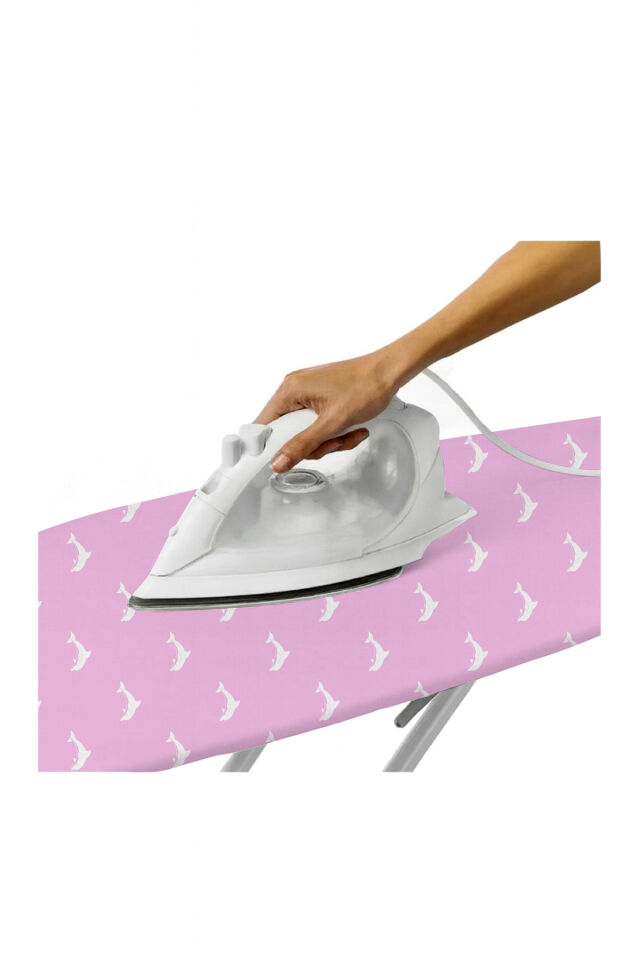 (HEDİYELİ)pembe Xsmall (120X45 CM) Ütü Masası Kılıfı Bezi Örtüsü Ev Gereçleri Çeyiz