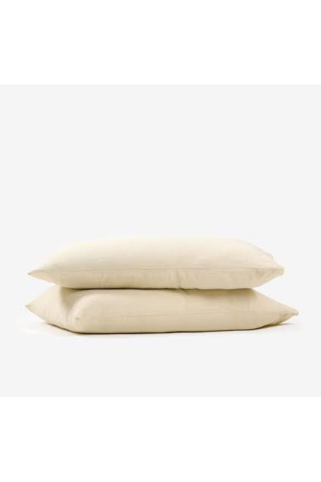 %100 COTTON(PAMUK) 2 ADET 50x70 cm YASTIK KILIFI PİLLOW CASE ECRU