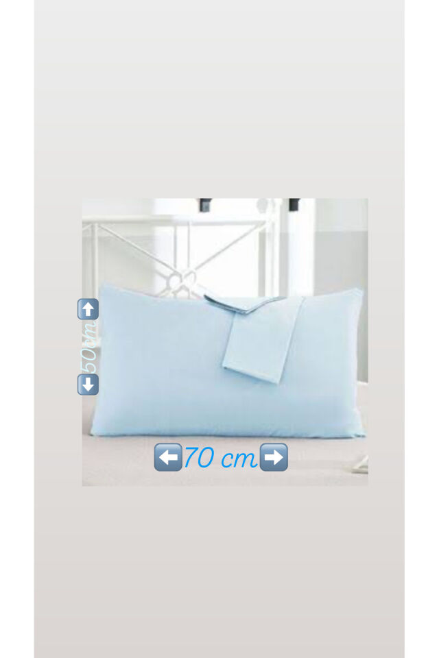 MAVİ (2 ADET) %100 COTTON (PAMUK) (50x70cm) YASTIK KILIFI PİLLOW CASE