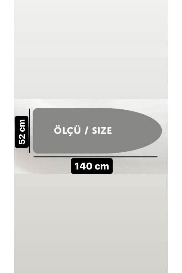 King (52X140CM) Gri Ütü Masası Kılıfı (ÜTÜ MASASI &AKSESUARLARI , EV GEREÇLERİ , EV TEKSTİLİ)
