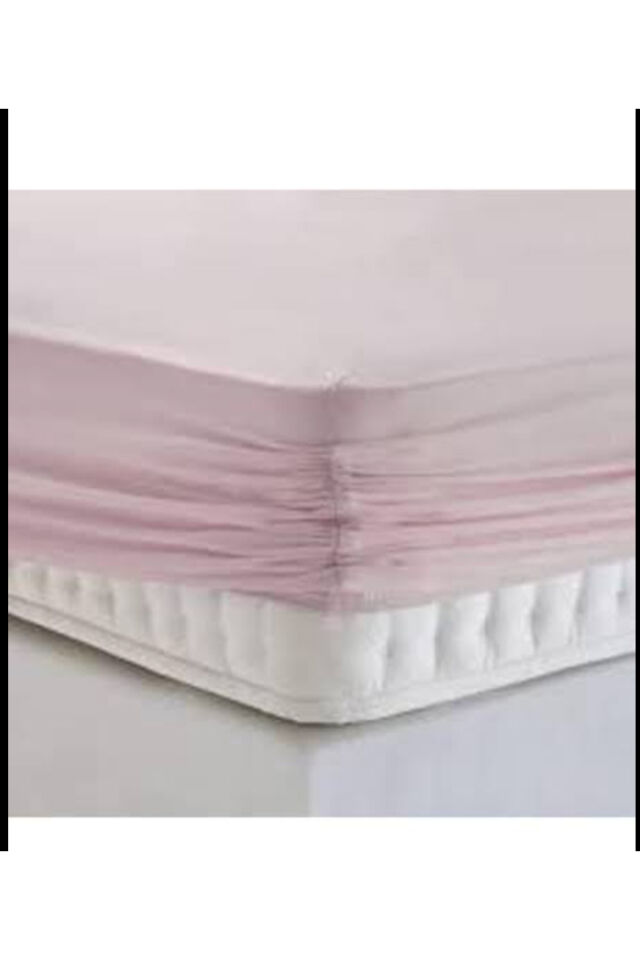 %100 Cotton (PAMUK) 160x200 30 Cm Fitted (LASTİKLİ) Çift Kişilik Açık Petrol Çarşaf Bed Sheet Pembe