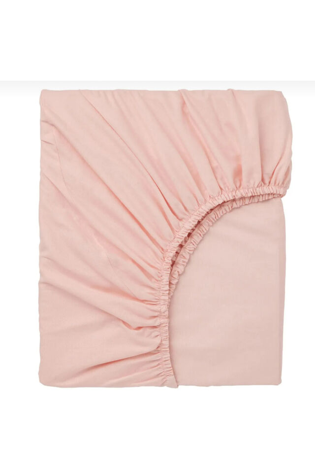 %100 COTTON (PAMUK) 100x200+30 cm  FİTTED (LASTİKLİ) TEK KİŞİLİK ÇARŞAF BED SHEETT Pembe