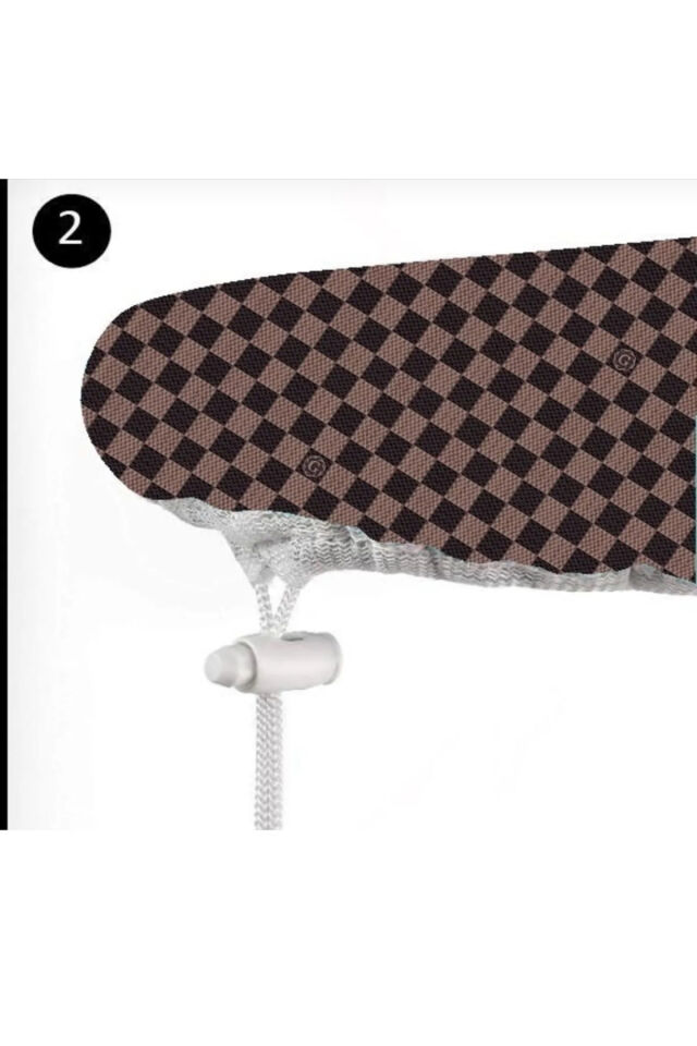 KİNG XSMALL (120x45 cm) KAHVE ÜTÜ MASASI KILIFI BEZİ ÖRTÜSÜ IRONING COVER EV GEREÇLERİ Kahve