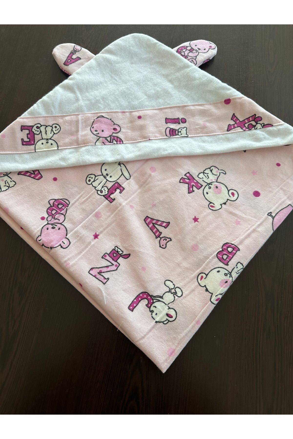 Flanel Bebe Battaniye Kundağı Mavi