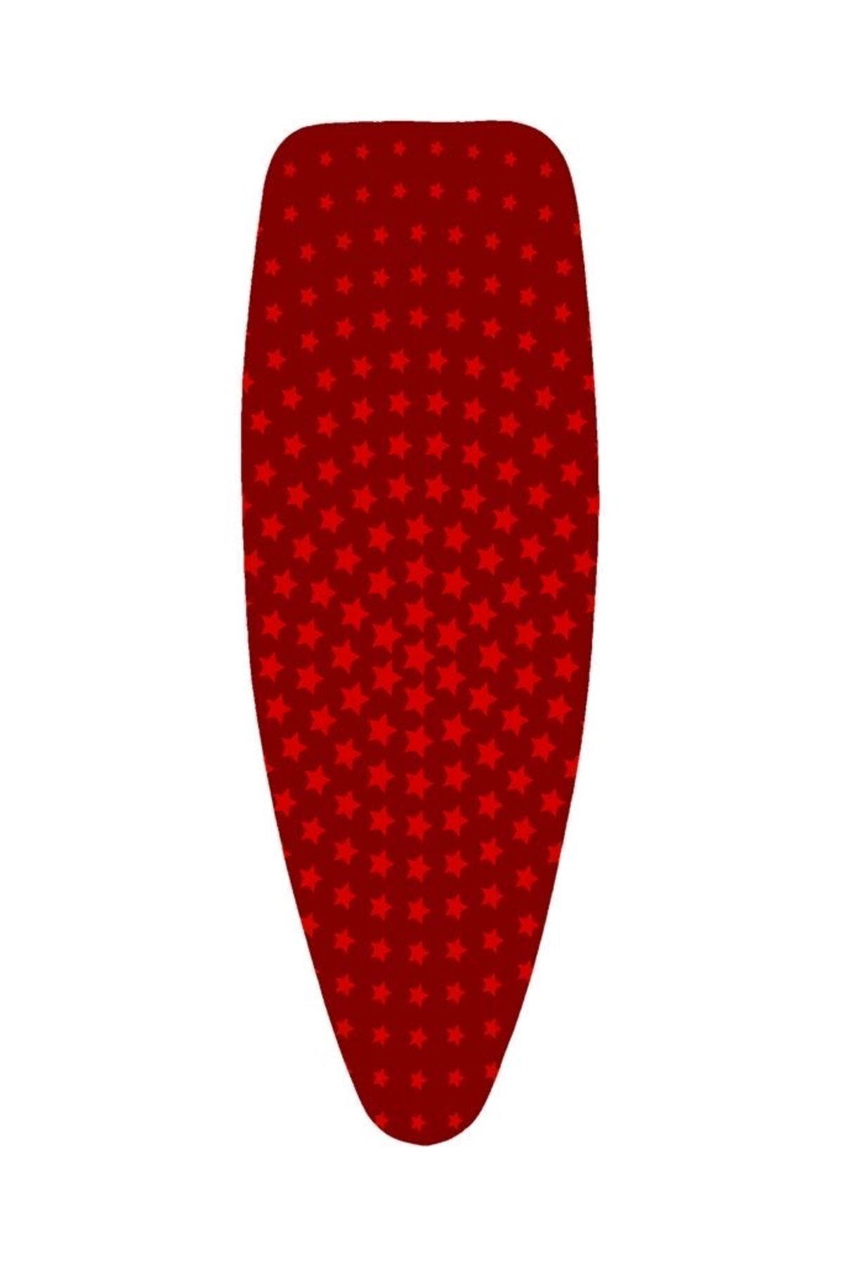 Luxury Grey Star Ütü Masası Kılıfı Bezi Örtüsü (50X135CM) Kırmızı