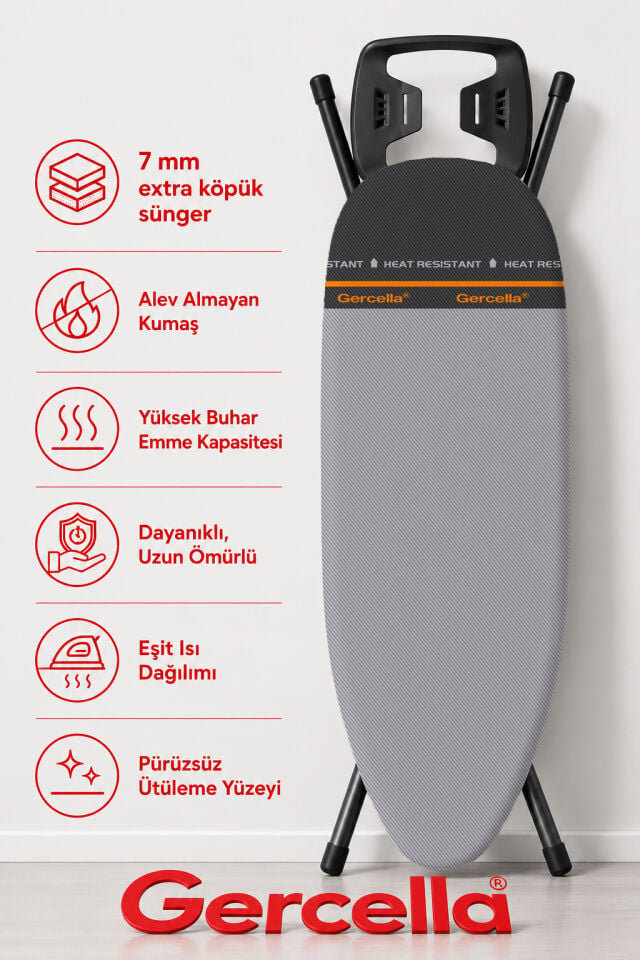 OPTİMUM PLUS XXL (162X60CM) ÜTÜ MASASI BEZİ ÖRTÜSÜ KILIFI IRONING BOARD COVER ÜTÜ MASASI VE AKSSESUARI