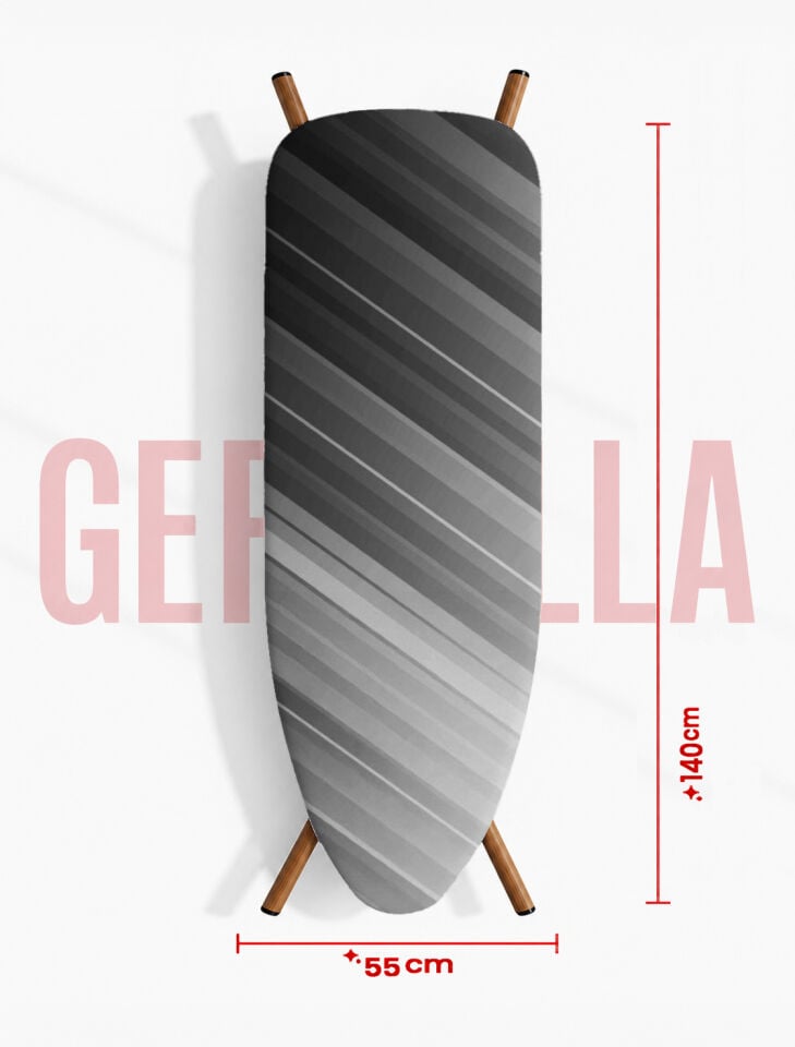(HEDİYELİ)GERCELLA NOVA GRİ ÜTÜ MASASI KILIFI BEZİ ÖRTÜSÜ ÜTÜ MASASI VE AKSESUARI IRONING BOARD COVER