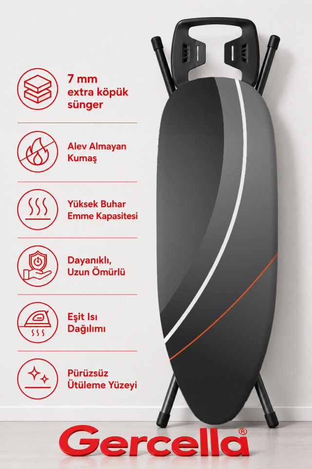 (HEDİYELİ )HYBRİD TURUNCU ÜTÜ MASASI KILIFI BEZİ ÖRTÜSÜ IRONING BOARD COVER ÜTÜ MASASI VE AKSESUARI