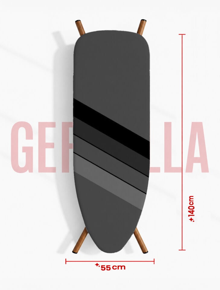 (HEDİYELİ)NİRVANA GREY ÜTÜ MASASI KILIFI BEZİ ÖRTÜSÜ ÜTÜ MASASI VE AKSESUARI IRONING BOARD COVER