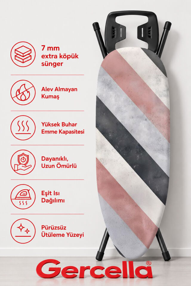 (HEDİYELİ)SWEEETY ÜTÜ MASASI KILIFI BEZİ ÖRTÜSÜ