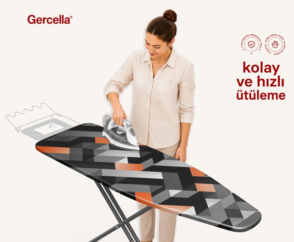 (HEDİYELİ) DYNAMİC ÜTÜ MASASI KILIFI BEZİ ÖRTÜSÜ ÜTÜ MASASI VE AKSESUARI IRONING BOARD COVER